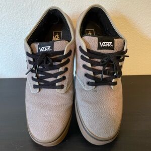 Vans Beige and Black Casual Sneakers